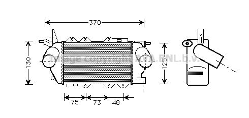 AVA QUALITY COOLING tarpinis suslėgto oro aušintuvas, kompresorius OL4269